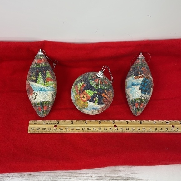 CHRISTMAS ORNAMENTS lot of 3 - Picture 2 of 7